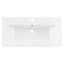 Раковина, умивальник ARDESTO Sati, штучний камінь, прямокут., з отвором для змішувача, з отвором для переливу, 895x450x158мм, накладний, білий