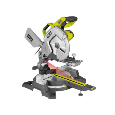 Ryobi Пила торцювальна EMS254L з протяжкою 2000Вт, 254 мм, 4500 об/хв, лазер Ryobi Пила торцювальна EMS254L з протяжкою 2000Вт, 254 мм, 4500 об/хв, лазер