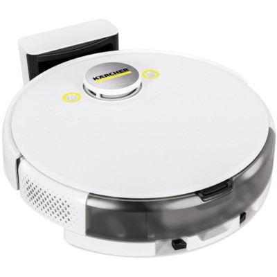 Робот-пилосос Karcher RCV 5, h=9.7см, вологе прибирання, конт пил -0.330л, вода -0.240л, автон. робота до 120хв, білий Робот-пилосос Karcher RCV 5, h=9.7см, вологе прибирання, конт пил -0.330л, вода -0.240л, автон. робота до 120хв, білий