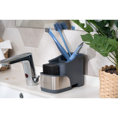 Щітка для миття посуду 2 в 1 ARDESTO 27х6см, пластик, блакитний