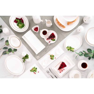 ARDESTO Блюдо овальне, 28х22 см, порцеляна ARDESTO Блюдо овальне, 28х22 см, порцеляна