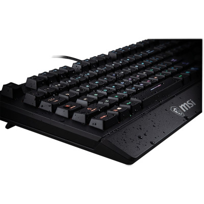 Клавіатура мембранна MSI Vigor GK20 UA 104key, USB-A, EN/UKR/RU, ColorLED, чорний