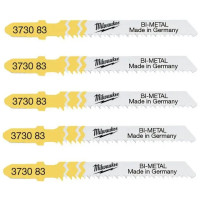 Полотно пиляльне для електролобзика Milwaukee Special по дереву, крок зуба 1.9ммх60мм, 5шт