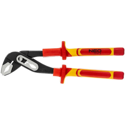 Кліщі переставні Neo Tools, діелектричні, для робіт під напругою 1000В, 0-36мм, 250мм, CrV Кліщі переставні Neo Tools, діелектричні, для робіт під напругою 1000В, 0-36мм, 250мм, CrV