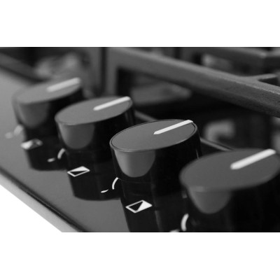 Варильна поверхня Hansa газова, 60см, чавун, чорний Варильна поверхня Hansa газова, 60см, чавун, чорний