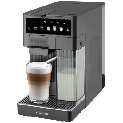 Кавоварка Catler капсульна Renzo 1.6л, капсули, мелена кава, сенсорне керування, автоматичний капучинатор, сірий Кавоварка Catler капсульна Renzo 1.6л, капсули, мелена кава, сенсорне керування, автоматичний капучинатор, сірий