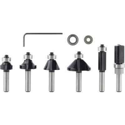 Набір кромкових фасонних фрез Bosch Professional 8мм 6шт