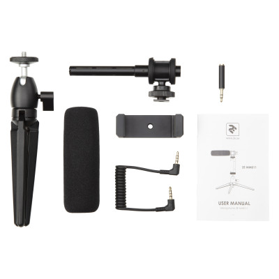 Мікрофон з триподом для мобільних пристроїв 2Е MM011 Vlog KIT, 3.5mm 2E-MM011_OLD