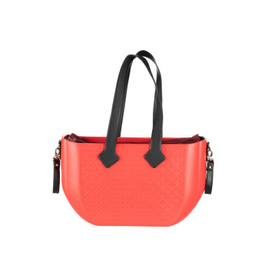 Сумка Nuvita MyMia ручки еко-шкіра, килимок, ремені для коляски, червоно-чорний