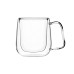 Набір чашок з ручками і подвійними стінками ARDESTO, 250мл, 2шт, боросилікатне скло, прозорий