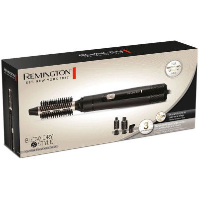 Фен-щітка Remington Blow Dry & Style Caring, 800Вт, 2 режими, іонізація, хол. обдув, кераміка, чорний