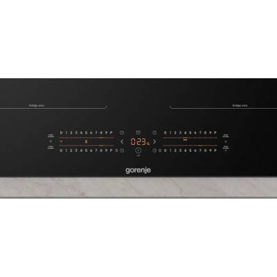 Варильна поверхня Gorenje індукційна, 60см, PowerBoost, TouchControl, Wi-Fi, збільшена площа приготування, чорний