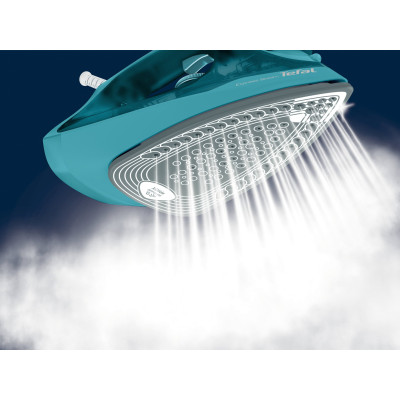 Утюг Tefal Express Steam, 2500Вт, 270мл, паровой удар -200гр, постоянный пар - 45гр, керам. подошва, бирюзовый Утюг Tefal Express Steam, 2500Вт, 270мл, паровой удар -200гр, постоянный пар - 45гр, керам. подошва, бирюзовый