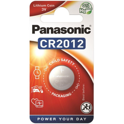 Батарейка Panasonic літієва CR2012 блістер, 1 шт.