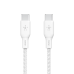 Belkin Кабель заряджання/синхронізації USB-С > USB-С 3м, 100Вт, плетений, білий Belkin Кабель заряджання/синхронізації USB-С > USB-С 3м, 100Вт, плетений, білий