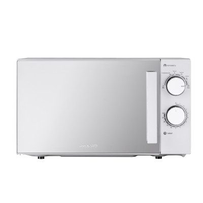 Микроволновая печь ARDESTO, 20л, мех.рув., 800Вт, откр.ручкой, серебристый