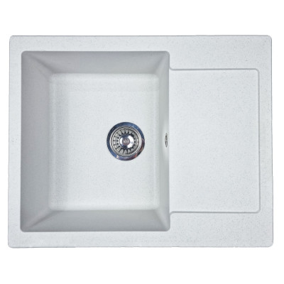 Мийка кухонна Adamant Minimal, штучний камінь, прямокут., з крилом, 615х495х200мм, чаша - 1, врізна, Old stone