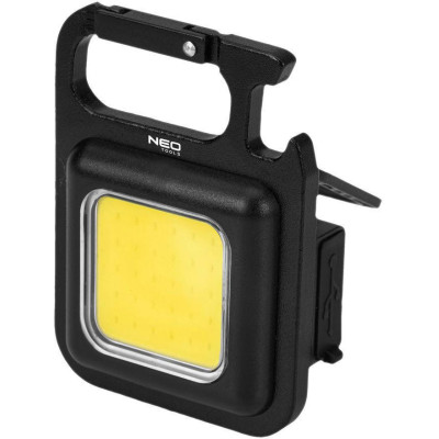 Ліхтар ручний акумуляторний Neo Tools USB-C 500мА·год 500лм 3Вт 3 режими освітлення магніт IPX4 0.058кг