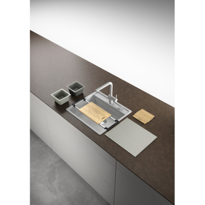 Набір аксесуарів Franke All In 4, міні-коландер, ємність для зберігання, 2 дошки, утримувач, килимок-сушарка