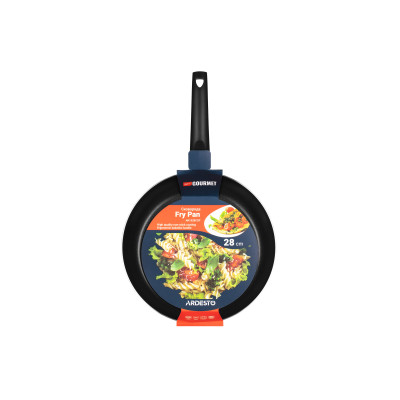 ARDESTO Сковорода Gemini Gourmet Portofino 28 см, чорний, алюміній AR1928CGP ARDESTO Сковорода Gemini Gourmet Portofino 28 см, чорний, алюміній AR1928CGP