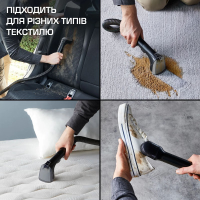 Пилосос Rowenta миючий Clean It, 750Вт, конт пил -1,5л, вода -2,3л, 13500 Па, 4 насадки, чорний