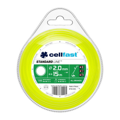 Леска косильная Cellfast круг 2.0x15м (35-003)