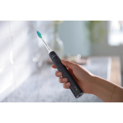 Щітка зубна електр. Philips, Sonicare 3100 series, 31т. колив/хв, насадок-1, чорний