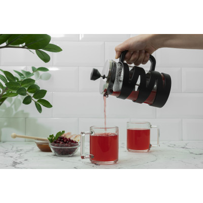 ARDESTO Френч-пресс Gemini, 600 мл, нержавеющая сталь, стекло, пластик черный, прозрачный AR1906BG ARDESTO Френч-пресс Gemini, 600 мл, нержавеющая сталь, стекло, пластик черный, прозрачный AR1906BG