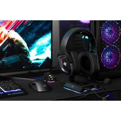 Гарнитура игровая 2E GAMING HG340, 7.1, USB-A, RGB, 2м, черный (2E-HG340BK)