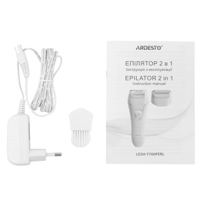 Епілятор ARDESTO 2в1 Pearl Cream LESH-Y700PERL, пінцетний, акумул., пінцет.-18, сух., насадок-2, бежевий Епілятор ARDESTO 2в1 Pearl Cream LESH-Y700PERL, пінцетний, акумул., пінцет.-18, сух., насадок-2, бежевий