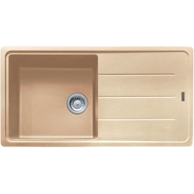 Мийка кухонна Franke Basis, фраграніт, прямокутник, з крилом, 970х500х200мм, чаша - 1, накладна, BFG 611-97, бежевий