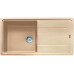 Мийка кухонна Franke Basis, фраграніт, прямокутник, з крилом, 970х500х200мм, чаша - 1, накладна, BFG 611-97, бежевий
