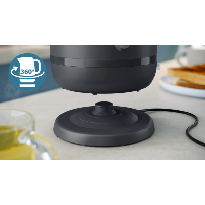 Електрочайник Philips Series 1000, 1,7л., Strix, пластик, мат, чорний Електрочайник Philips Series 1000, 1,7л., Strix, пластик, мат, чорний