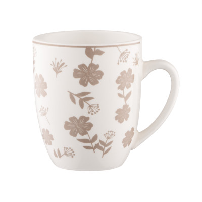 Чашка ARDESTO Ravenna, 360мл, порцеляна, біло-бежевий