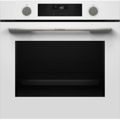 Духова шафа Bosch електрична, 76л, A, дисплей, конвекція, телескопічні направляючі,  білий