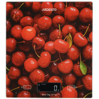 Ваги Ardesto кухонні CHERRY, 5кг, AAAx2 в комплекті, скло, багатокольоровий Ваги Ardesto кухонні CHERRY, 5кг, AAAx2 в комплекті, скло, багатокольоровий