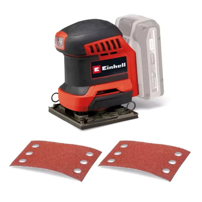 Einhell Шліфмашина вібраційна акумуляторна TE-OS 18/113 Li - Solo 18, 113х101мм 1.04кг без АКБ і ЗП