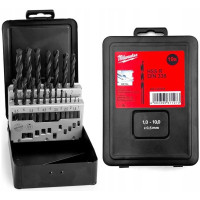 Набір свердел по металу Milwaukee HSS-R, 1-10мм, кейс, 19шт