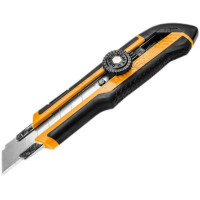 Ніж будівельний сегментований Tolsen, 18мм, корпус з ABS-пластику, фіксатор леза