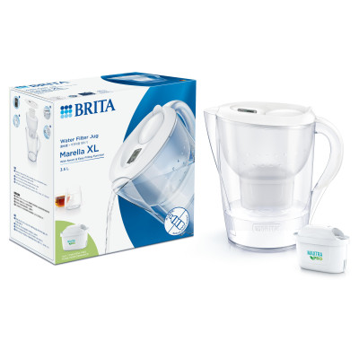 Фільтр-глечик Brita Marella XL Memo MXPro 3.5л (2л очищеної води) з фільтр-картриджем, синій