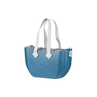 Сумка Nuvita MyMia ручки еко-шкіра, килимок, ремені для коляски, синьо-сірий