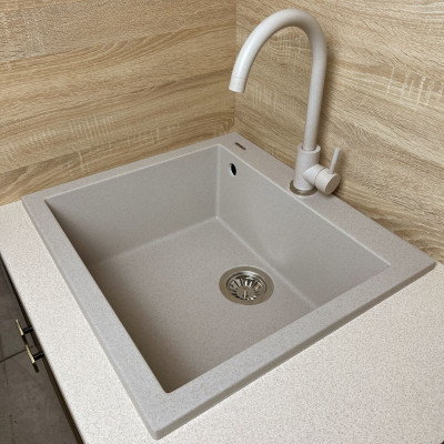 Набір кухонний Adamant Univer, штучний камінь, квадрат, без крила, 560х500х200мм, чаша - 1, врізна, Avena + змішувач Набір кухонний Adamant Univer, штучний камінь, квадрат, без крила, 560х500х200мм, чаша - 1, врізна, Avena + змішувач