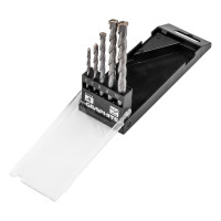 Набір свердел по бетону GRAPHITE 4-10мм, кейс, 5шт Набір свердел по бетону GRAPHITE 4-10мм, кейс, 5шт