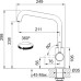 Змішувач для кухні Franke Lina U, довж.виливу - 211мм, поворотний, 1важіль, хром Змішувач для кухні Franke Lina U, довж.виливу - 211мм, поворотний, 1важіль, хром