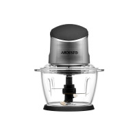 Подрібнювач Ardesto, 400Вт, чаша-1000мл, скло, корпус-пластик/метал, чорно-сріблястий (CHK-4001BR)