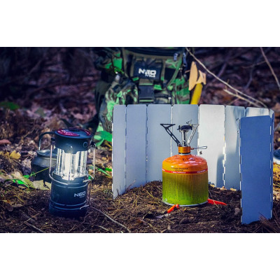 Neo Tools Ліхтар кемпінговий на батарейках, ААх3, 200лм, 3Вт, 3 функції освітлення, 3 магніти в підставці, червоне сигнальне світло Neo Tools Ліхтар кемпінговий на батарейках, ААх3, 200лм, 3Вт, 3 функції освітлення, 3 магніти в підставці, червоне сигнальне світло