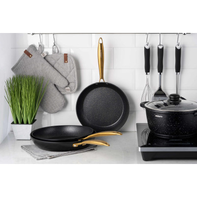 ARDESTO Сковорідка Black Mars 28 см, чорний, алюміній ARDESTO Сковорідка Black Mars 28 см, чорний, алюміній