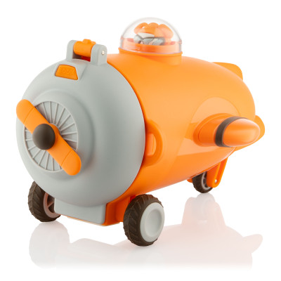 Пляшка для води ARDESTO Plane 550мл, пластик, оранжевий