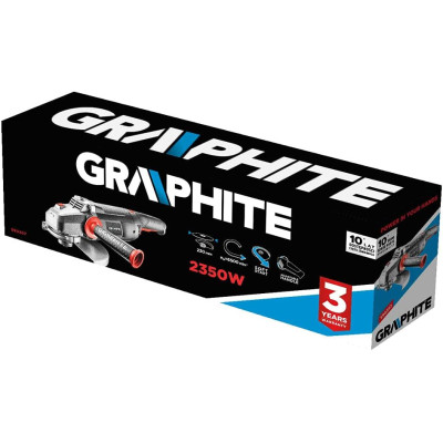 Graphite Шліфмашина кутова 230мм 2350Вт 6500об·хв 4.85кг