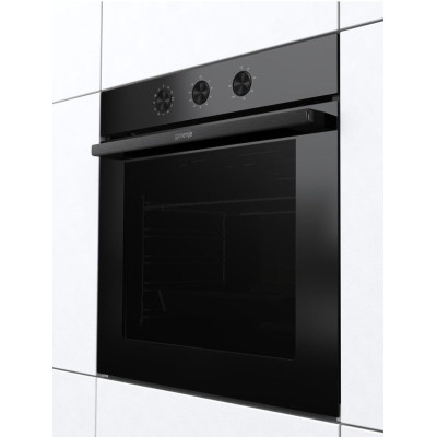 Духова шафа Gorenje електрична, 77л, A+, пара, дисплей, чорний